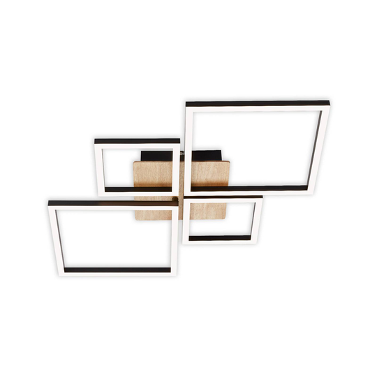 LED-taklampa Frame, step dim, 4 lampor