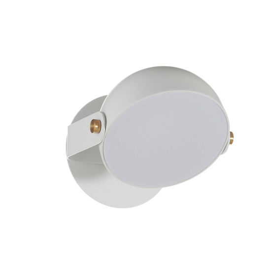 LED-vägglampa Hemi svängbar skärm vit