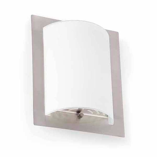Elegant vägglampa DIULA-1, förnicklad, 20 cm