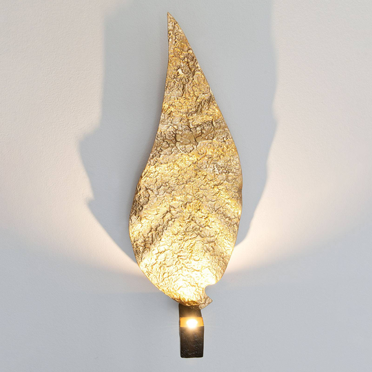 LED-vägglampa Gamba i bladform