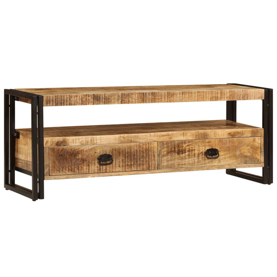 vidaXL TV-bänk 120x35x45 cm massivt mangoträ