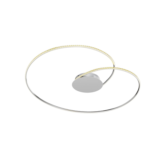 Lindby Joline LED-taklampa, kristall, 90 cm