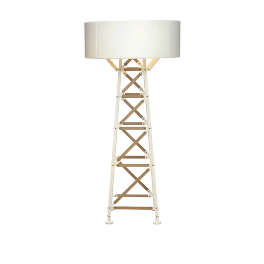 Construction Lamp - Golvlampa, Stor, Vit