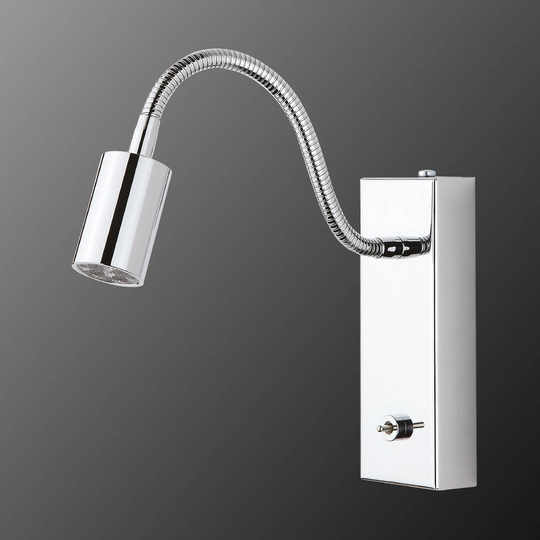 LED-vägglampa med strömbrytare