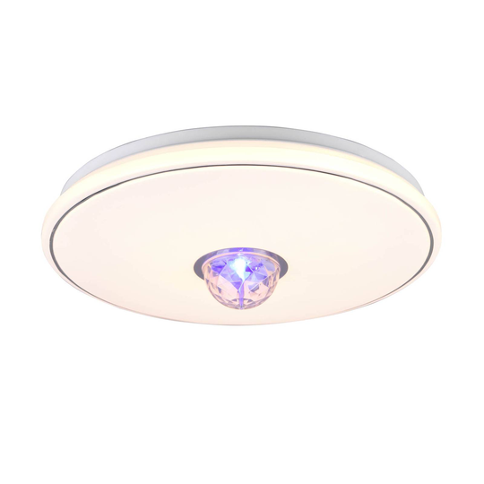 LED-taklampa Rave, fjärrkontroll, dimbar, RGB