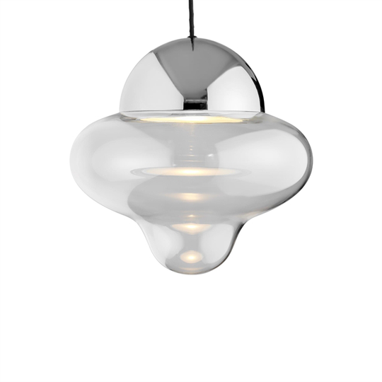 Design By Us Nutty XL Taklampa Transparent/ Krom