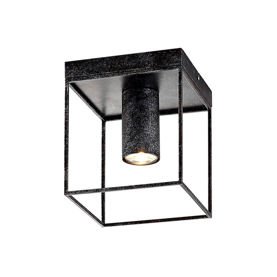 Lindby Disabio taklampa av metall, rost