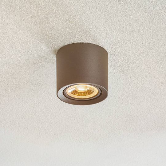 LED-taklampa Fedler dim to varm, svart