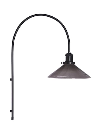 August Vägglampa 25 cm Svart