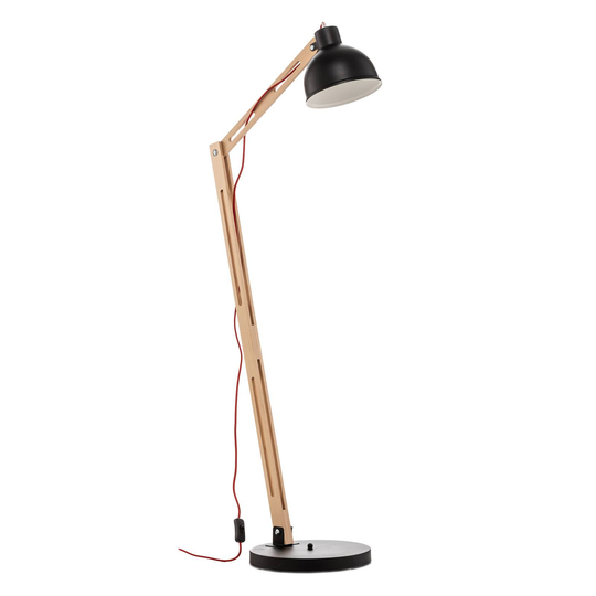 Golvlampa Skansen, justerbar, svart