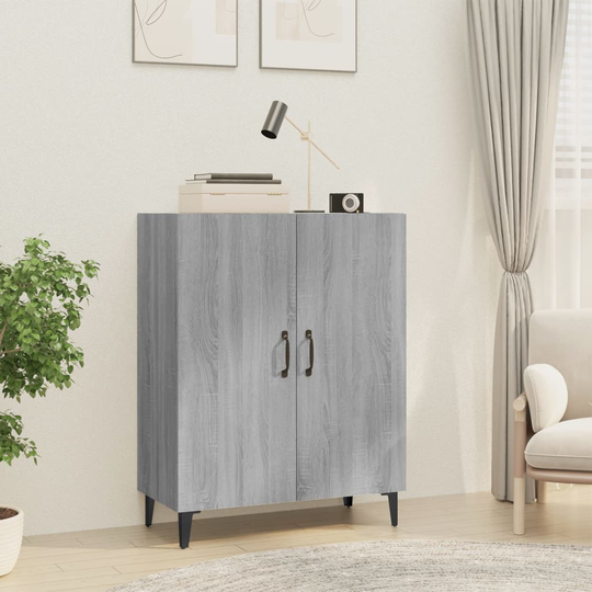 vidaXL Byrå grå sonoma 70x34x90 cm konstruerat trä
