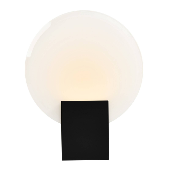 LED-vägglampa Hester, IP44, svart
