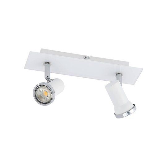 Lindby Marvolo vägglampa, vit, 2 lampor
