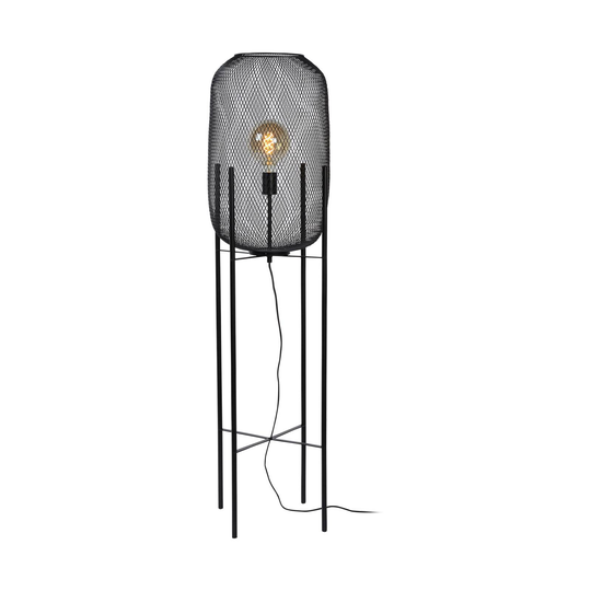Golvlampa Mesh med fyra ben, svart