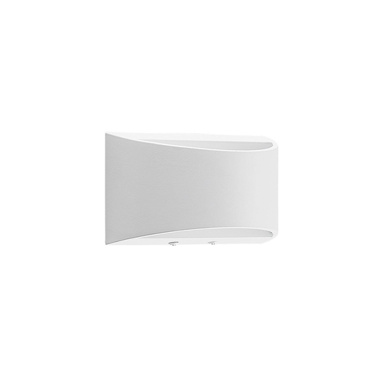 Arcchio Jasina LED-vägglampa, halvrund, vit