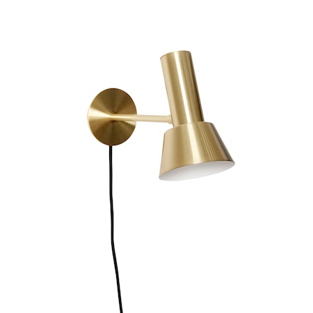 Vägglampa Metall Mässing