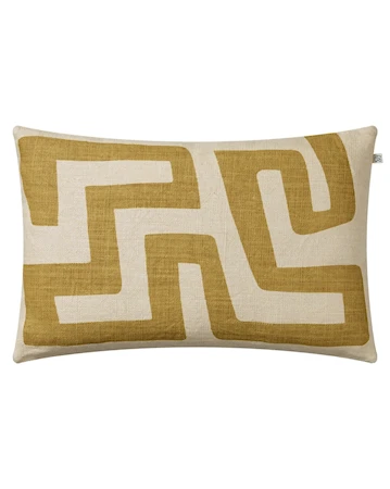 Nagra Kuddfodral 100% Linen Spicy Gul 40x60cm