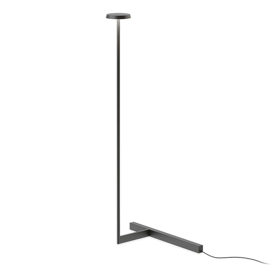 Vibia Flat LED-golvlampa höjd 100 cm svart