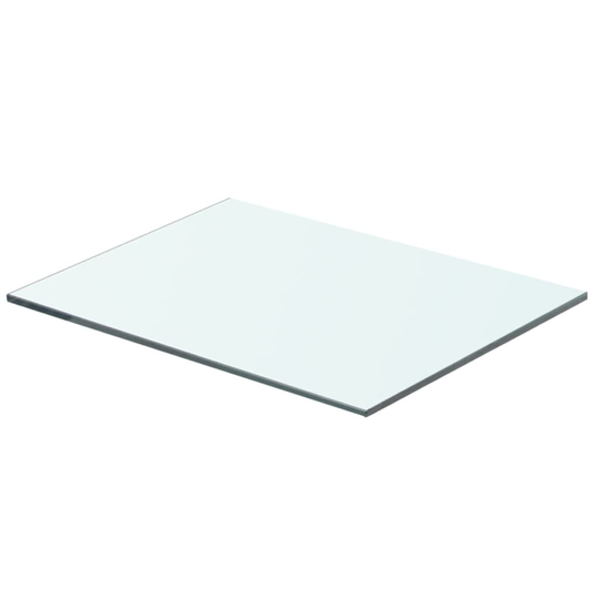vidaXL Hyllplan glas genomskinligt 40x25 cm
