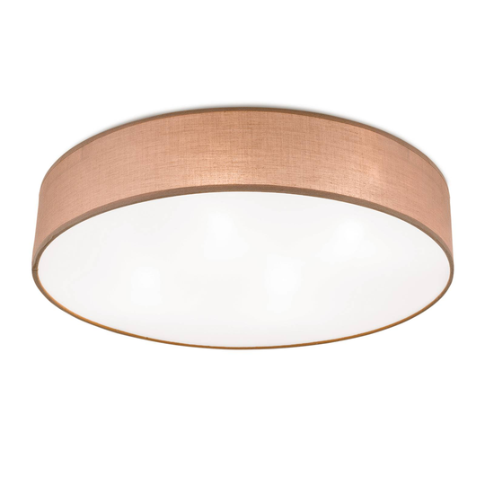 Taklampa Ufo med linskärm, brun
