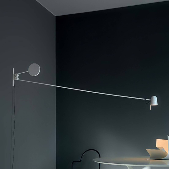 Extravagant LED-vägglampa Counterbalance, vit