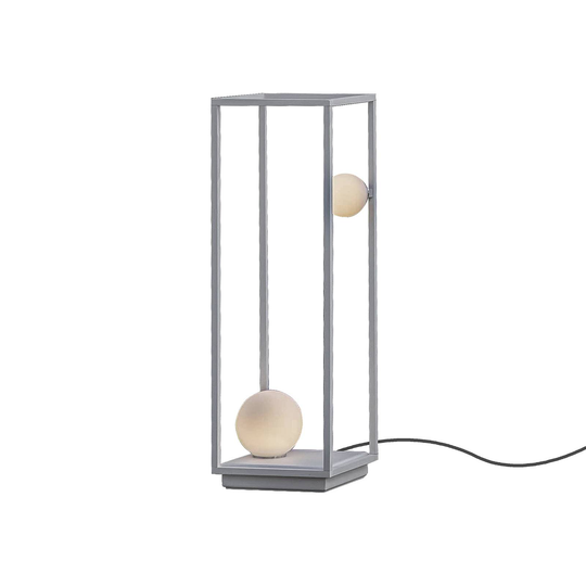 Karman Abachina LED-golvlampa 2 lampor vit 70cm