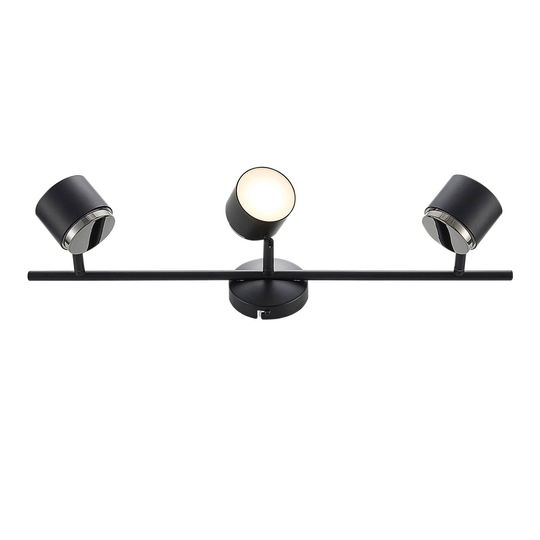 Lindby Marrie LED-spot, svart, 3 lampor