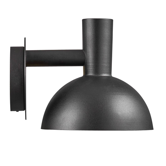 Utomhusvägglampa Arki svart Ø 20 cm
