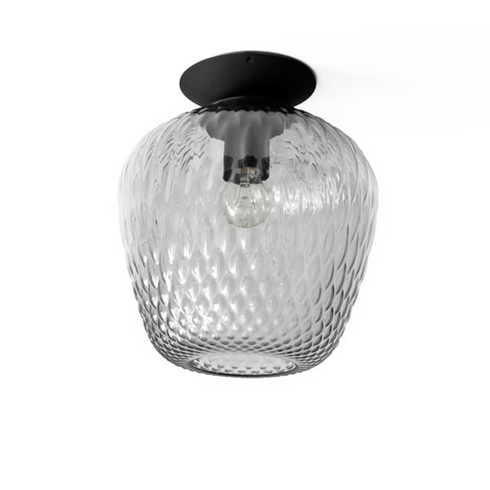 &Tradition Blown SW5 Taklampa Silver Glas