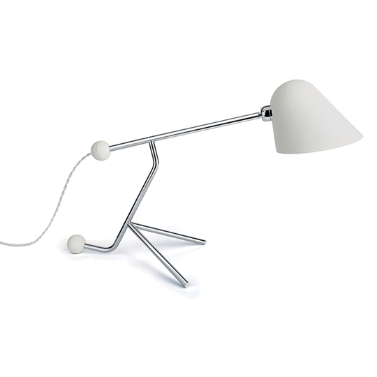TATO Beghina Bordslampa Matt Vit & Krom