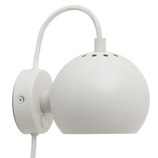 FRANDSEN Ball Magnet vägglampa vit matt