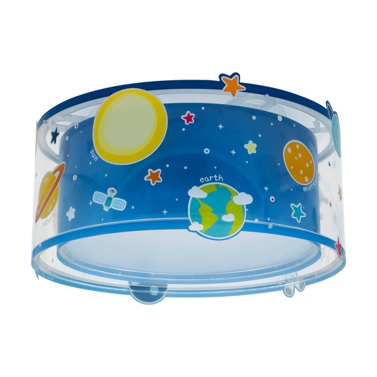 Dalber Planets taklampa med rymdmotiv