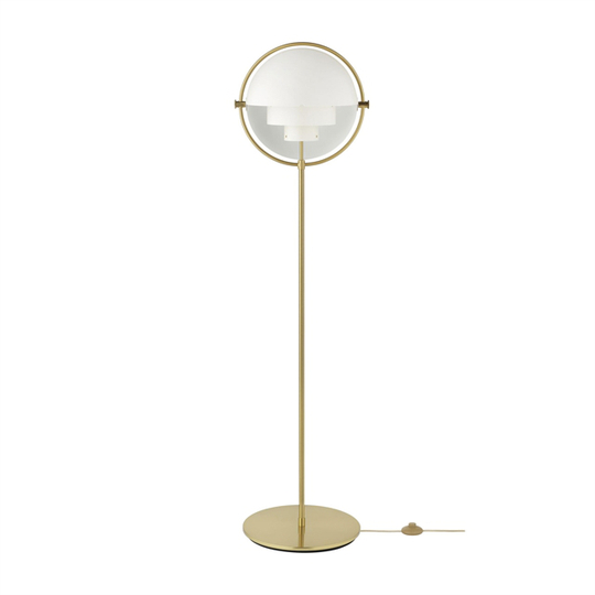 GUBI Multi-Lite Golvlampa Mässing & Vit