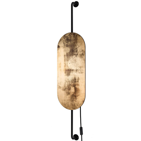 Vägglampa Wheel, guld