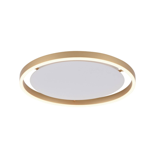 LED taklampa Ritus, Ø 39,3cm mässing matt