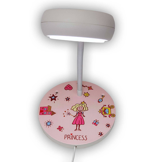 Vägglampa Princess med flexarm och kontaktkabel