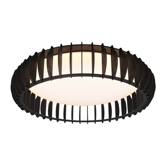LED-taklampa Monte CCT, Ø 60 cm, svart