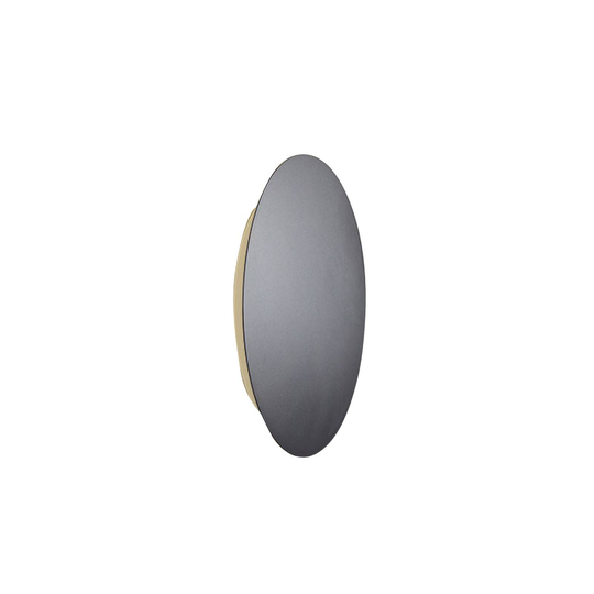 Escale Blade LED-vägglampa, antracit, Ø 18 cm