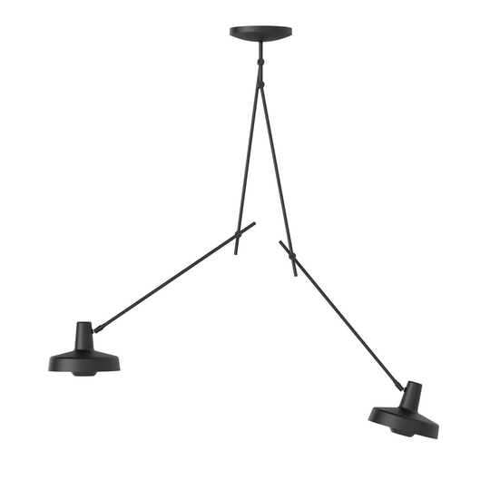 GRUPA Arigato taklampa 2 lampor 110 cm svart