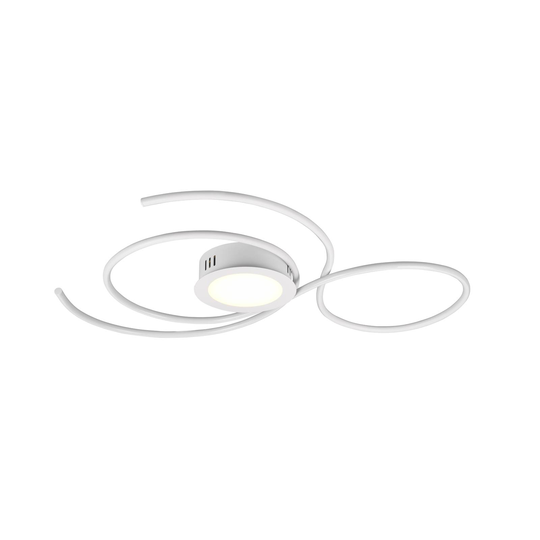 LED-taklampa Jive, 80 cm, vit matt