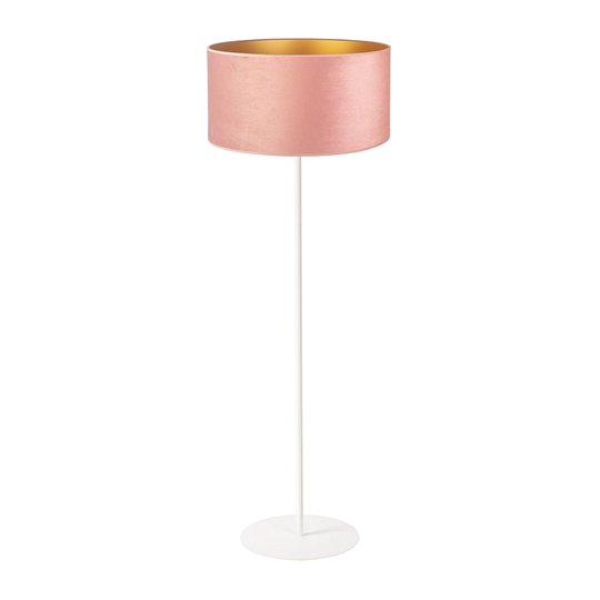 Golvlampa Golden Roller ljusrosa/guld