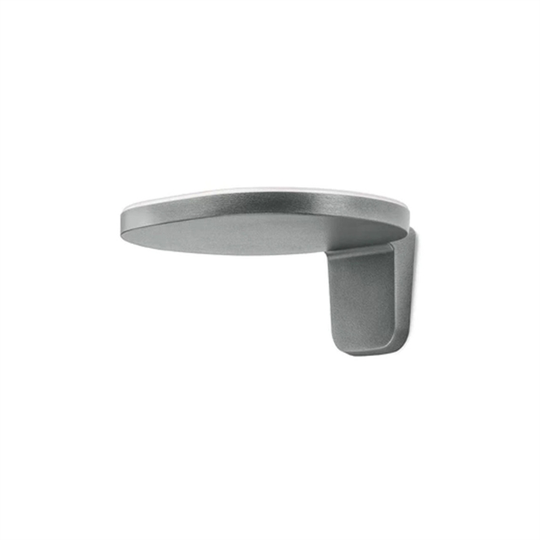 Flos Oplight W1 Vägglampa Strukturerad Metallic Grå
