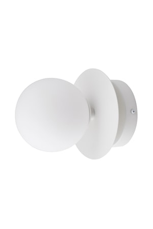 Art Deco Vägglampa/Plafond IP44 Vit
