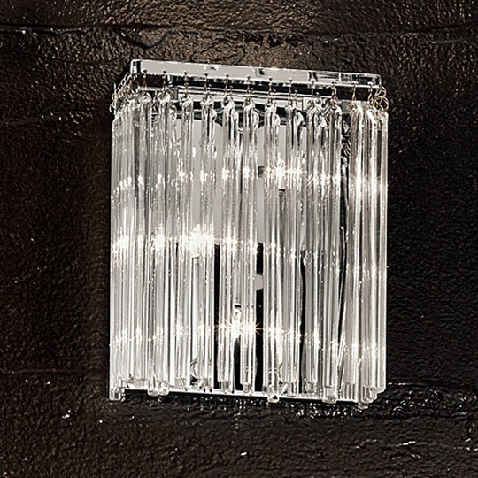 Gnistrade vägglampa FUTURE med glasstavar