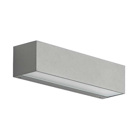 Arcchio Lengo LED-vägglampa CCT, 25 cm, grå