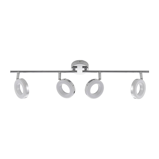 ELC Tioklia LED-taklampa, krom, 4 lampor