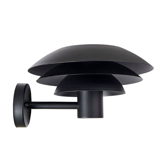 Dyberg Larsen DL25 Outdoor väggen svart Ø 25 cm