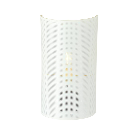 Vägglampa Aston, höjd 32 cm, vit/guld