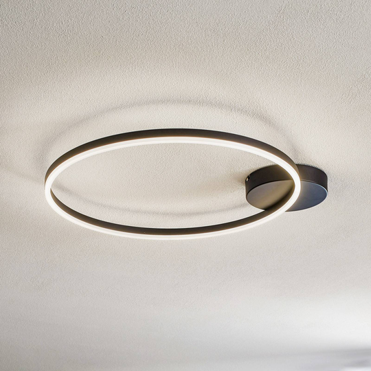 LED-taklampa Giotto 1 lampa, svart