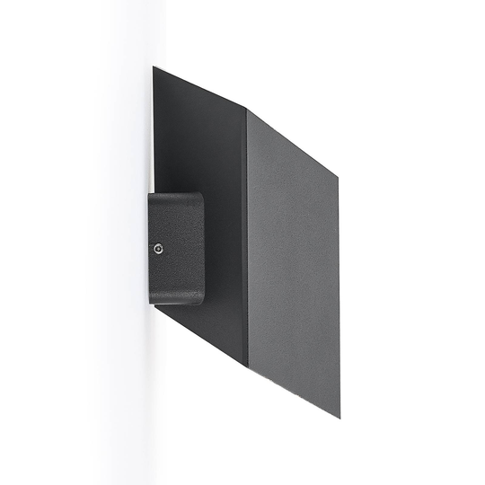 Arcchio Alima LED-vägglampa dim. IP44 svart